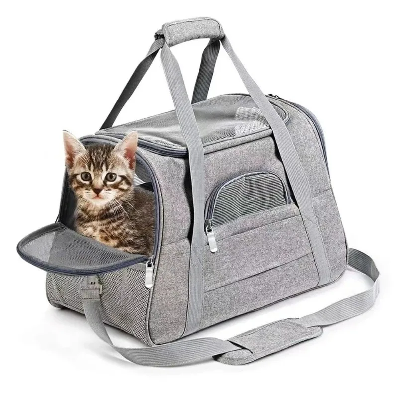 

New Upgrade Pet Carrier Portable Cat And Dog Outgoing Bag Breathable Pet Car Carrying Bag Cat Backpack Carriers Pet products