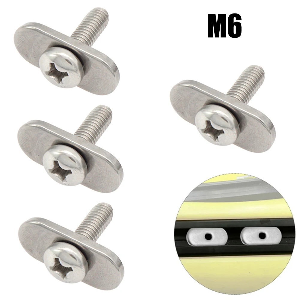 4Pack Stainless Steel Kayak M6 Screws Nuts Rail Track Mount Tie Down Eyelet For Kayak Canoe Rail Mounting System Boat Accessorie
4Pack Stainless Steel Kayak M6 Screws Nuts Rail Track Mount Tie Down Eyelet For Kayak Canoe Rail Mounting System Boat Accessorie