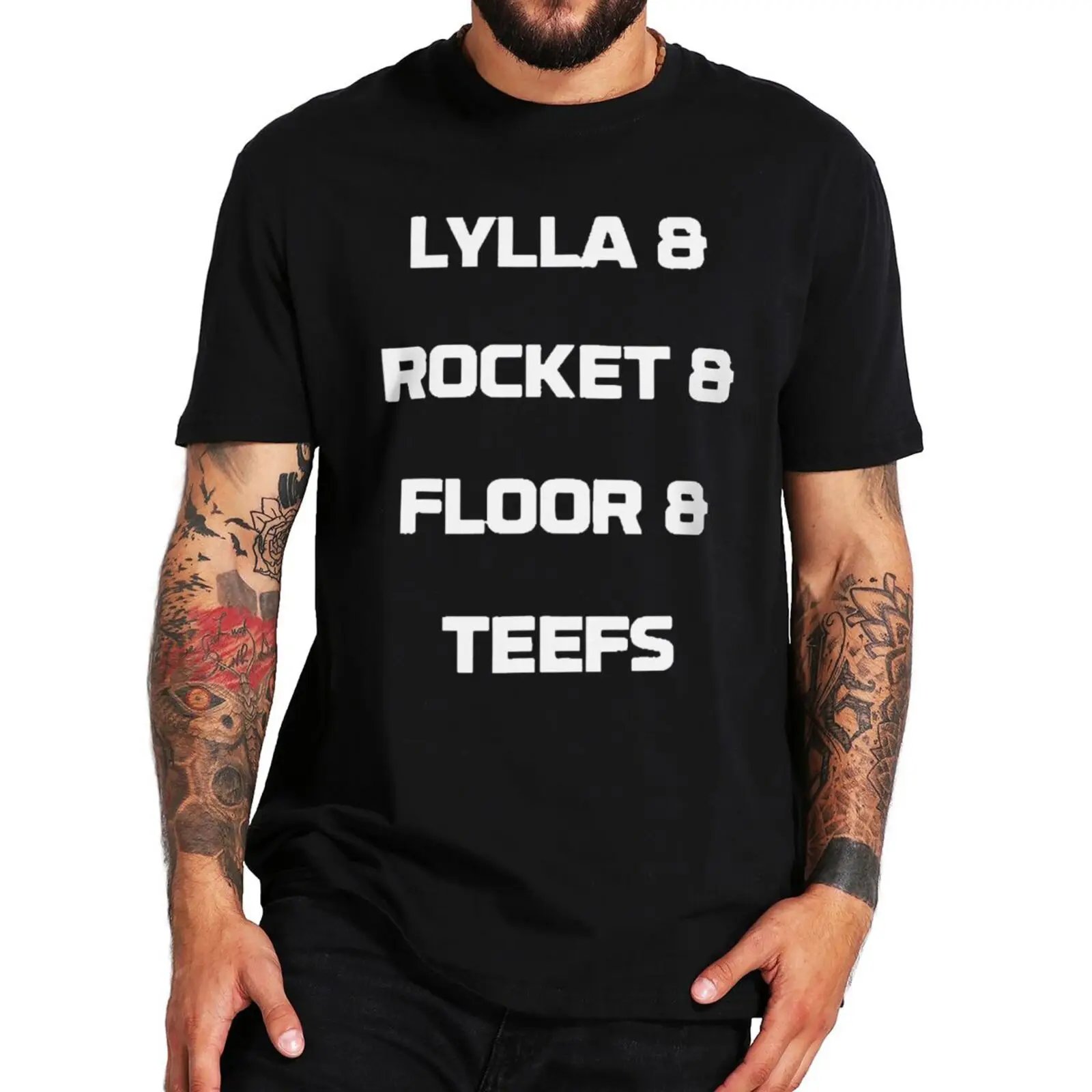 Lylla Rocket Floor And Teefs T Shirt 2023 Trend Film Fans Gift Short Sleeve Casual 100% Cotton Unisex O-neck Summer T-shirts
Lylla Rocket Floor And Teefs T Shirt 2023 Trend Film Fans Gift Short Sleeve Casual 100% Cotton Unisex O-neck Summer T-shirts