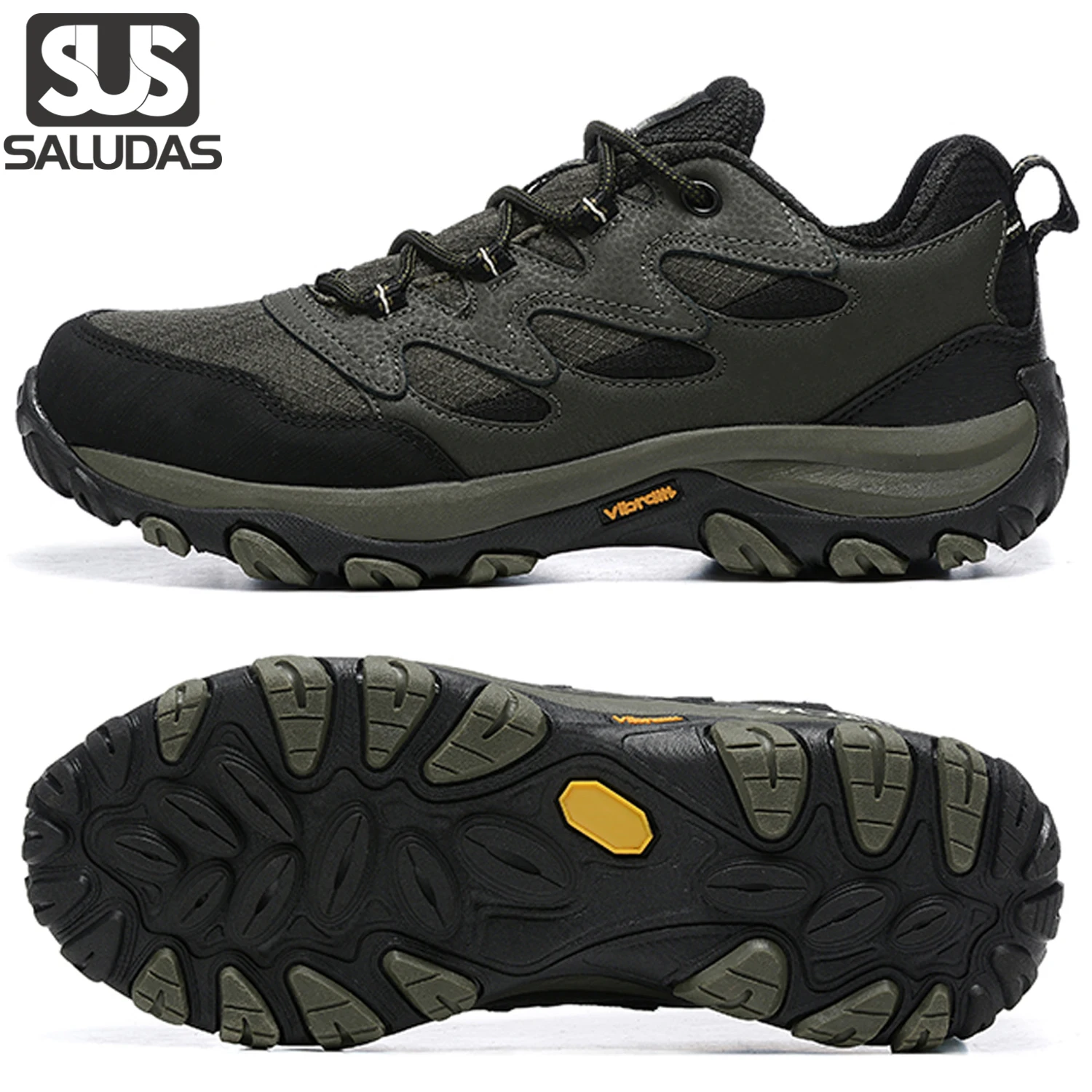 

SALUDAS Men Shoes Outdoor Hiking Shoes Breathable Mountain Climbing Shoe Hunting Trekking Sneakers For Men Trail Running Shoes
