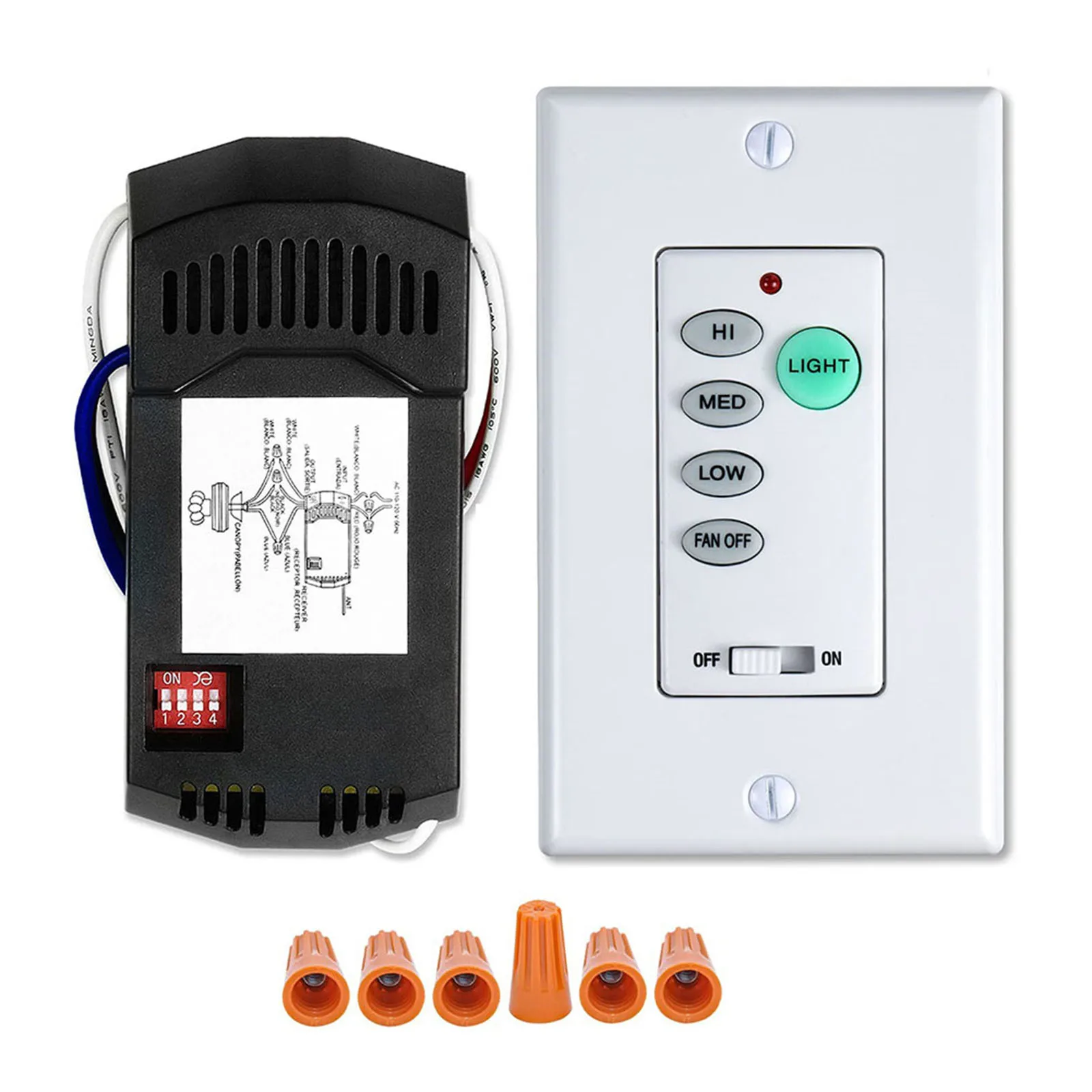R Receiver Ceiling Fan Wall Remote Ceiling Fan Dimmers Dimmers Fan Speeds T T HD UC T T KUJCE Ceiling Fan Wall Remote
R Receiver Ceiling Fan Wall Remote Ceiling Fan Dimmers Dimmers Fan Speeds T T HD UC T T KUJCE Ceiling Fan Wall Remote