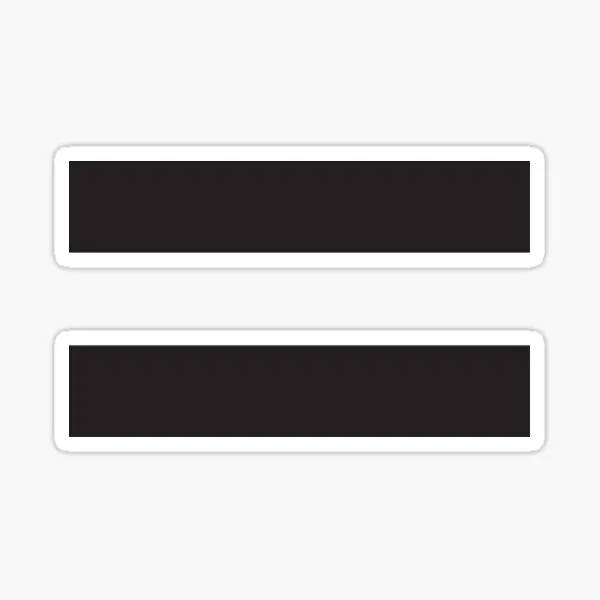 Equal Sign 5PCS Car Stickers for Window Background Living Room Room Fridge Laptop Funny Water Bottles Decor Bumper Wall Anime
Equal Sign 5PCS Car Stickers for Window Background Living Room Room Fridge Laptop Funny Water Bottles Decor Bumper Wall Anime