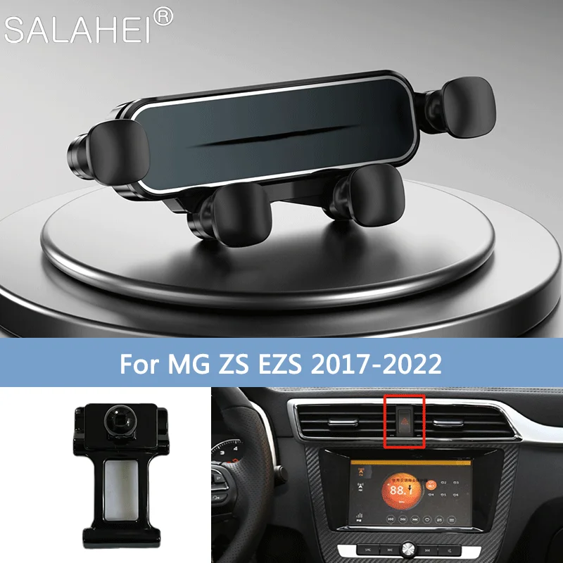 

Car Phone Holder For MG ZS EZS HS 2021 2022 Gravity Navigation Bracket GPS Stand Air Outlet Clip Rotatable Support Accessories
