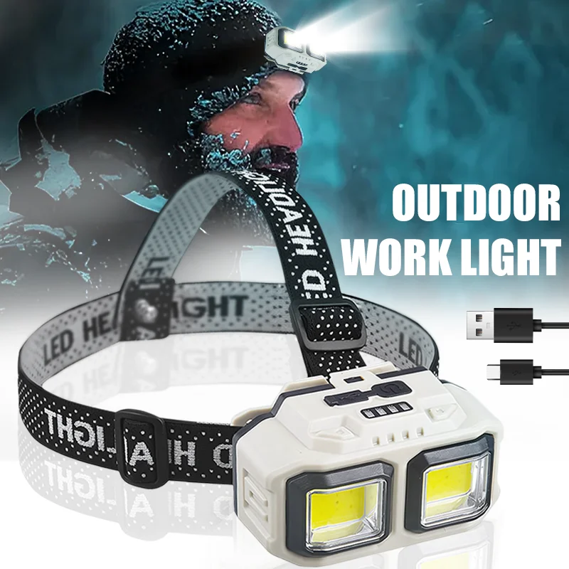 Powerful Rechargeable Led Head Flashlight Fishing and Camping Head Lamps Front Work Head Light Searchlights Waterproof Lamp
Powerful Rechargeable Led Head Flashlight Fishing and Camping Head Lamps Front Work Head Light Searchlights Waterproof Lamp