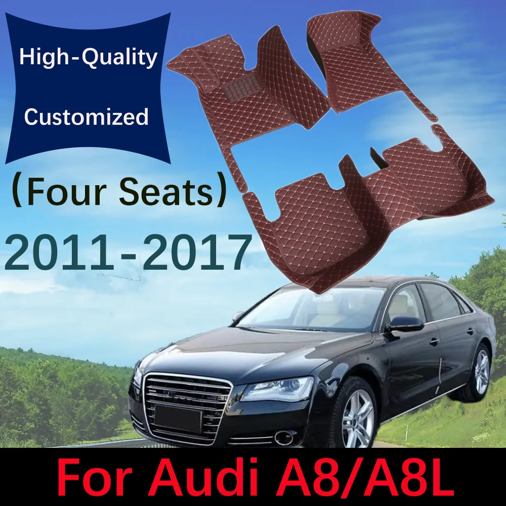 Custom Leather Car Floor Mats For Audi A8/A8L(Four Seats)2011 2012 2013 2014 2015 2016 2017 Automobile Carpet Rugs Foot Pads
Custom Leather Car Floor Mats For Audi A8/A8L(Four Seats)2011 2012 2013 2014 2015 2016 2017 Automobile Carpet Rugs Foot Pads