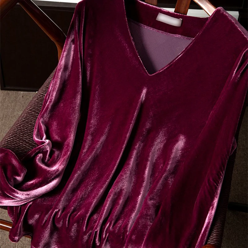 V-neck all-match small shirt female mulberry silk solid color long-sleeved t-shirt top 2022 winter new style
V-neck all-match small shirt female mulberry silk solid color long-sleeved t-shirt top 2022 winter new style
