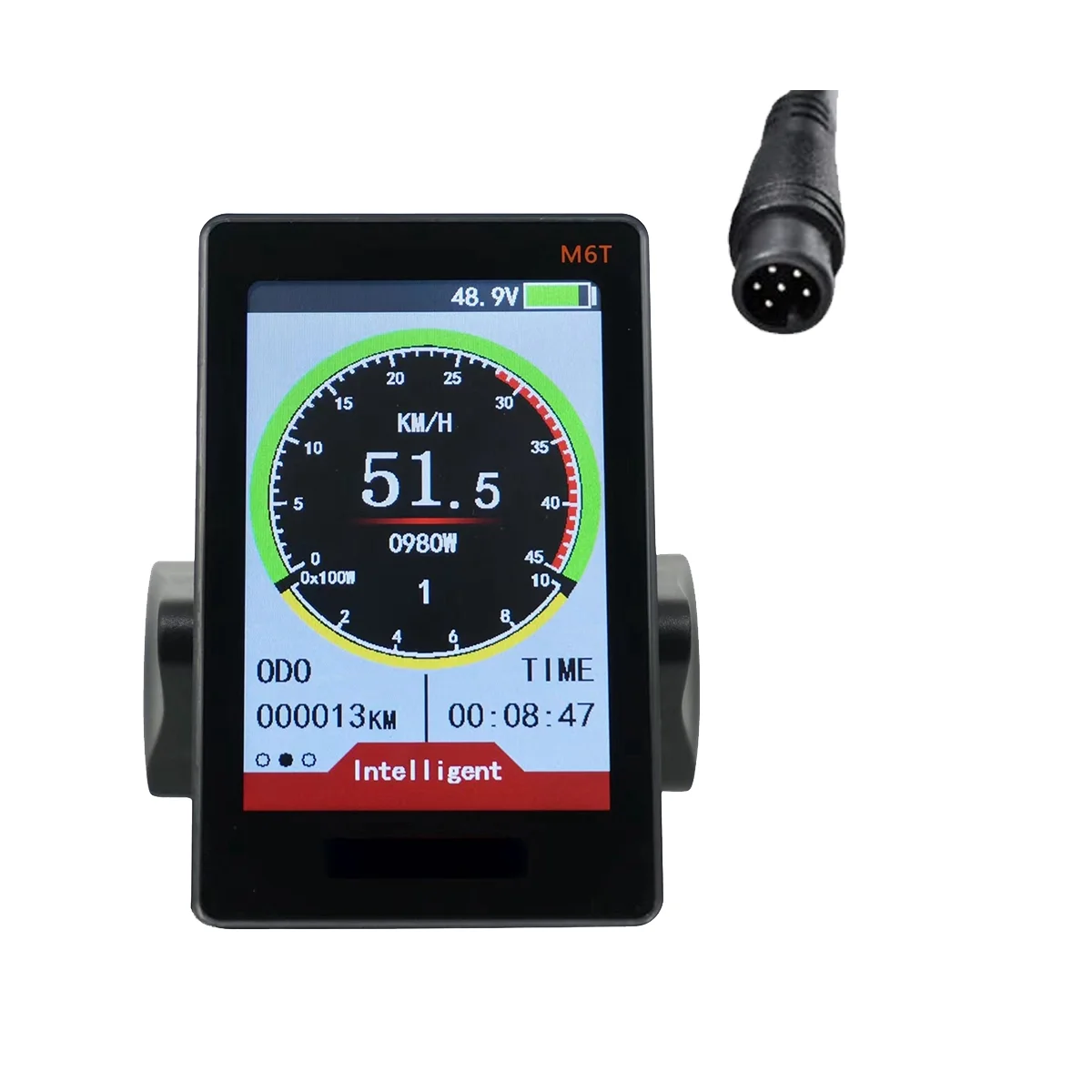 M6T Electric Bike LCD Display Meter 24V 36V 48V 60V Universal E Scooter LCD Panel Color Screen with USB for E-Bike(6PIN)
M6T Electric Bike LCD Display Meter 24V 36V 48V 60V Universal E Scooter LCD Panel Color Screen with USB for E-Bike(6PIN)