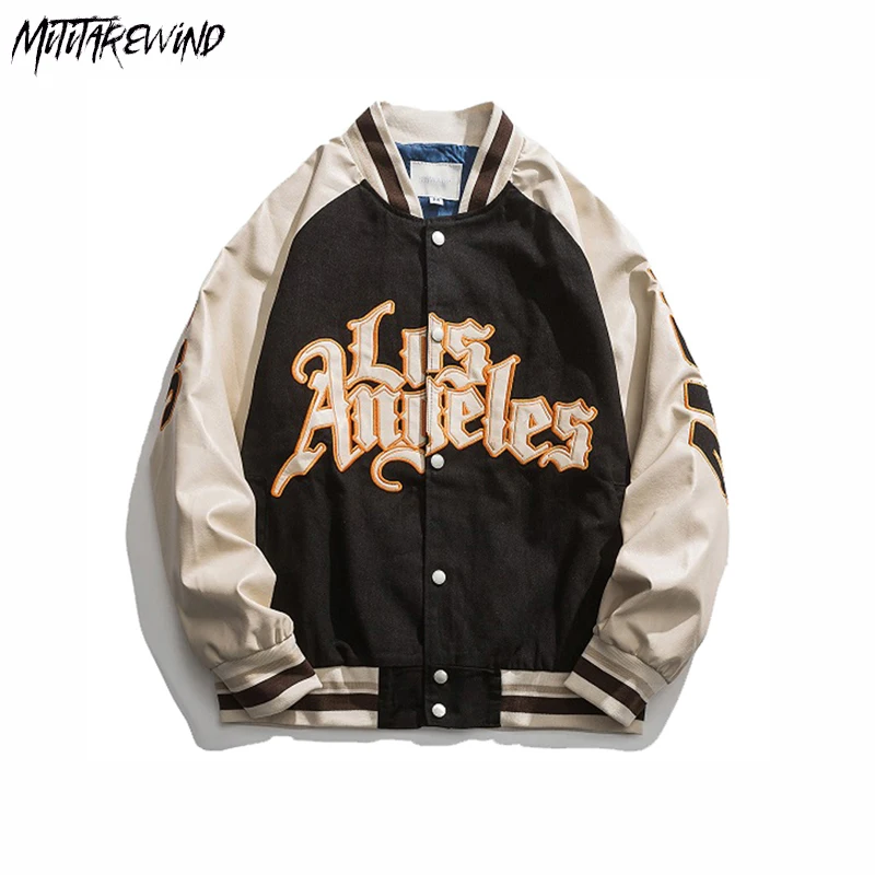 High Street Letter Embroidery PU Leather Sleeve Streetwear Patchwork Varsity Jacket Spring Autumn Couple Baseball Bomber Jacket
High Street Letter Embroidery PU Leather Sleeve Streetwear Patchwork Varsity Jacket Spring Autumn Couple Baseball Bomber Jacket