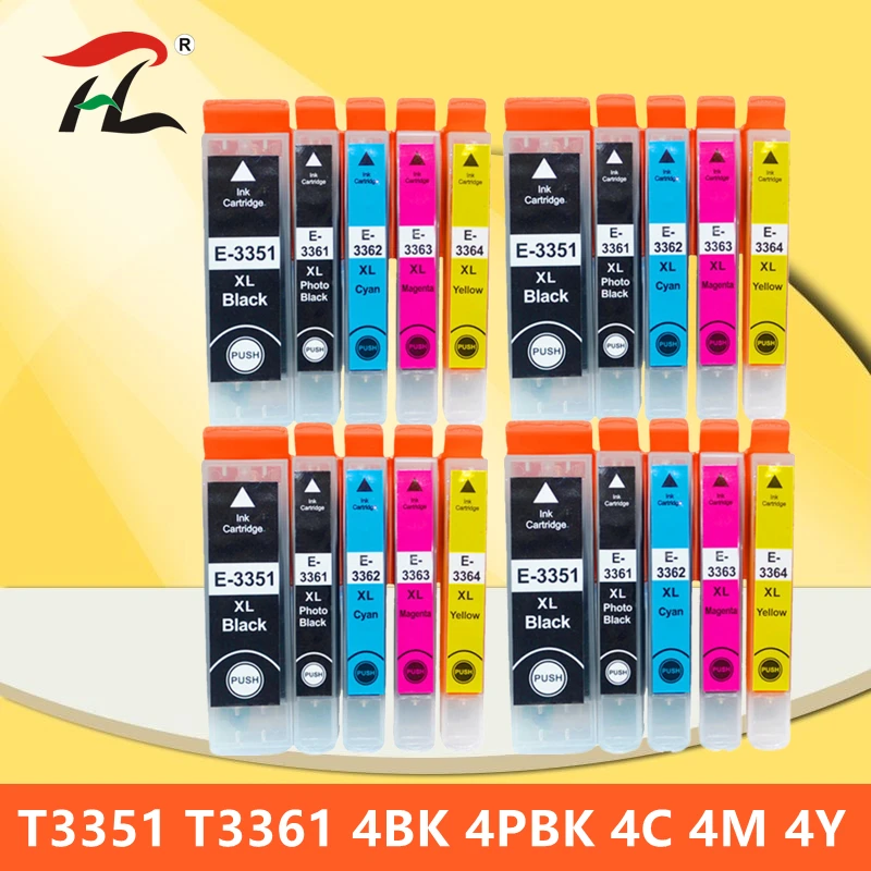 

Compatible EPSON 33XL 33 Ink cartridge For T3351 T3361 Expression Premium XP 530 540 630 640 635 645 830 900 Printer