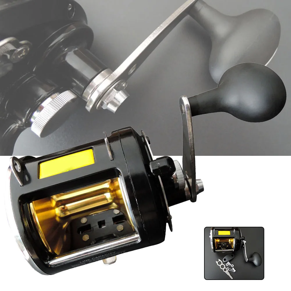 

16) Reliable TR12000 Trolling Drum Reel High Strength Reinforced Nylon Body 3 41 Gear Ratio and 8+1BB Aluminum Alloy
