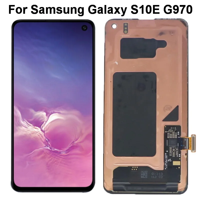 

Original AMOLED S10e Screen For Samsung Galaxy S10E G970 G970U G970F G970A G970V LCD Display Touch Screen Assembly Replacement