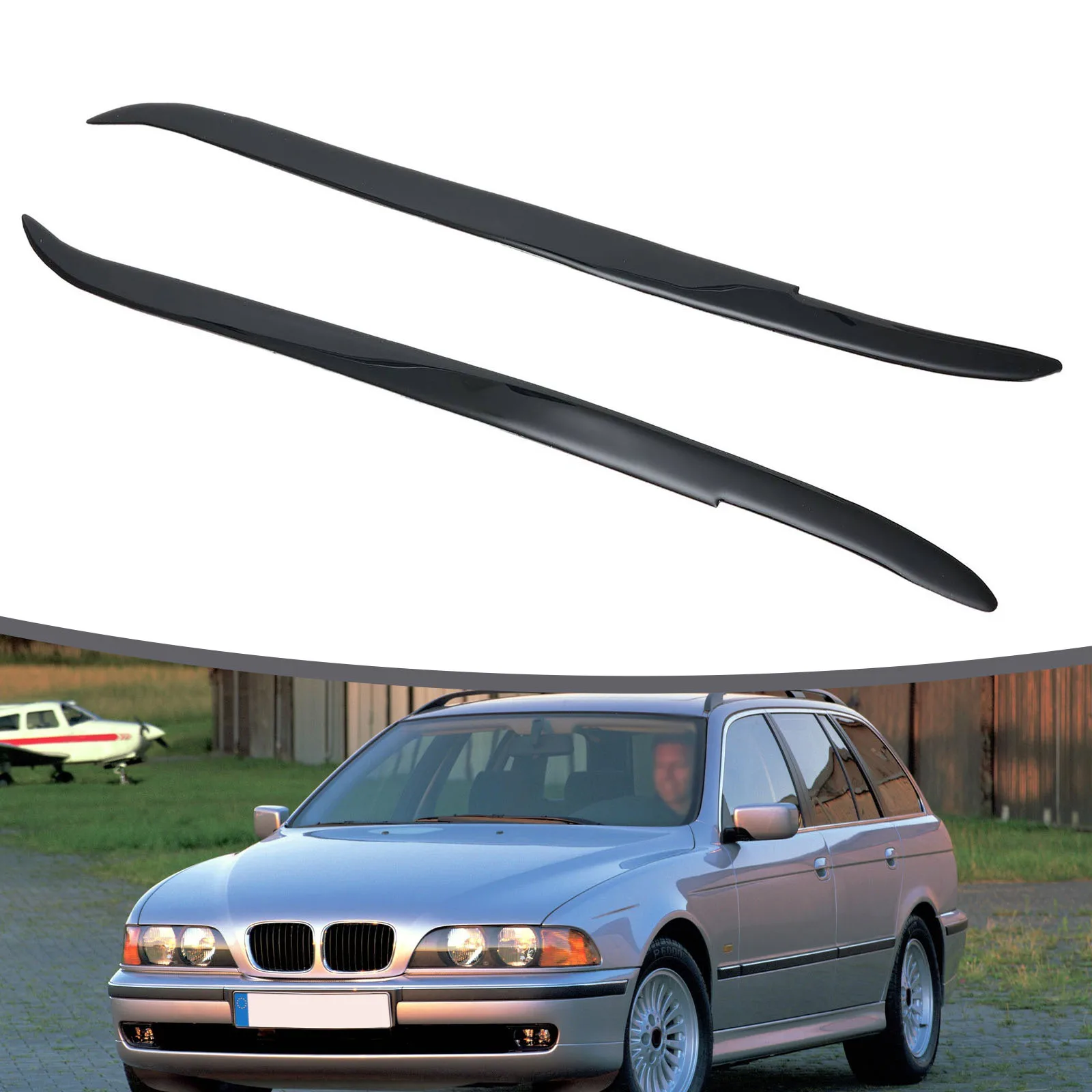 2 X Headlight Eyelid For BMW E39 1997-2003 Glossy Piano Black Headlight Eyelid Eyebrow Trim Car Accessories
2 X Headlight Eyelid For BMW E39 1997-2003 Glossy Piano Black Headlight Eyelid Eyebrow Trim Car Accessories