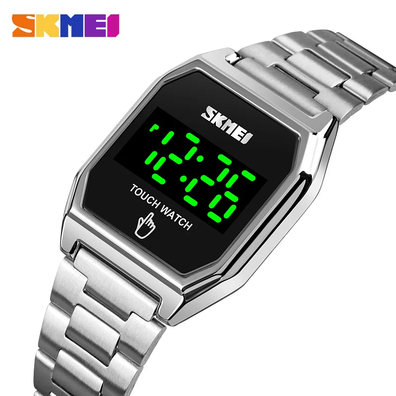 SKMEI LED Light Touch Date Time Electronic Watches Men Women Luxury Full Steel Waterproof Digital Wristwatches reloj hombre
SKMEI LED Light Touch Date Time Electronic Watches Men Women Luxury Full Steel Waterproof Digital Wristwatches reloj hombre