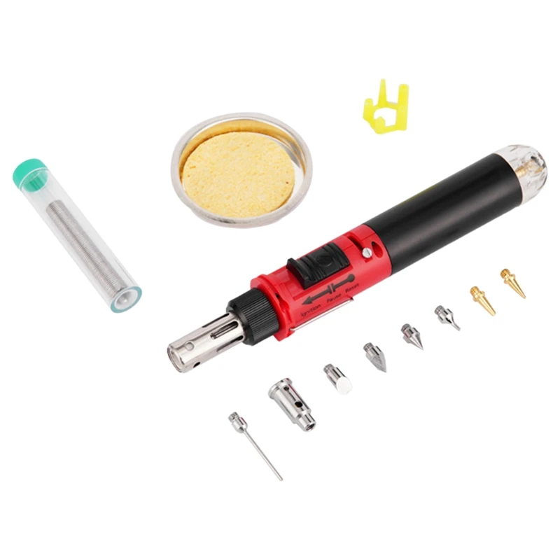 

Cordless Gas Soldering Iron Heat Blower Torch Self-Ignite Instant Start Adjustable Flame Control Welding Tools