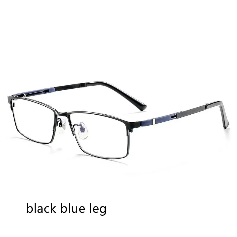 

55 мм большой размер Расширенная большая оправа для очков с полным лицом для деловых мужчин B титановый сплав очки с защитой от синего света Женская оправа для очков при близорукости 8527