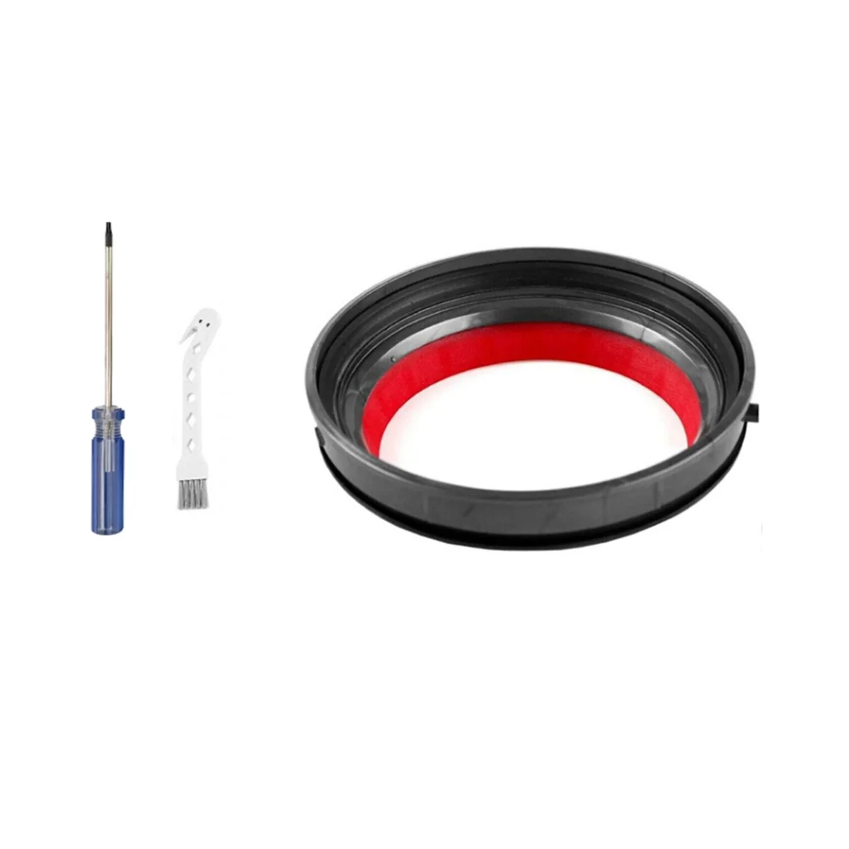 Replacement Top Fixed Sealing Ring for V10 SV12 Vacuum Cleaner Dust Bin Top Fixed Sealing Ring with Screwdriver
Replacement Top Fixed Sealing Ring for V10 SV12 Vacuum Cleaner Dust Bin Top Fixed Sealing Ring with Screwdriver