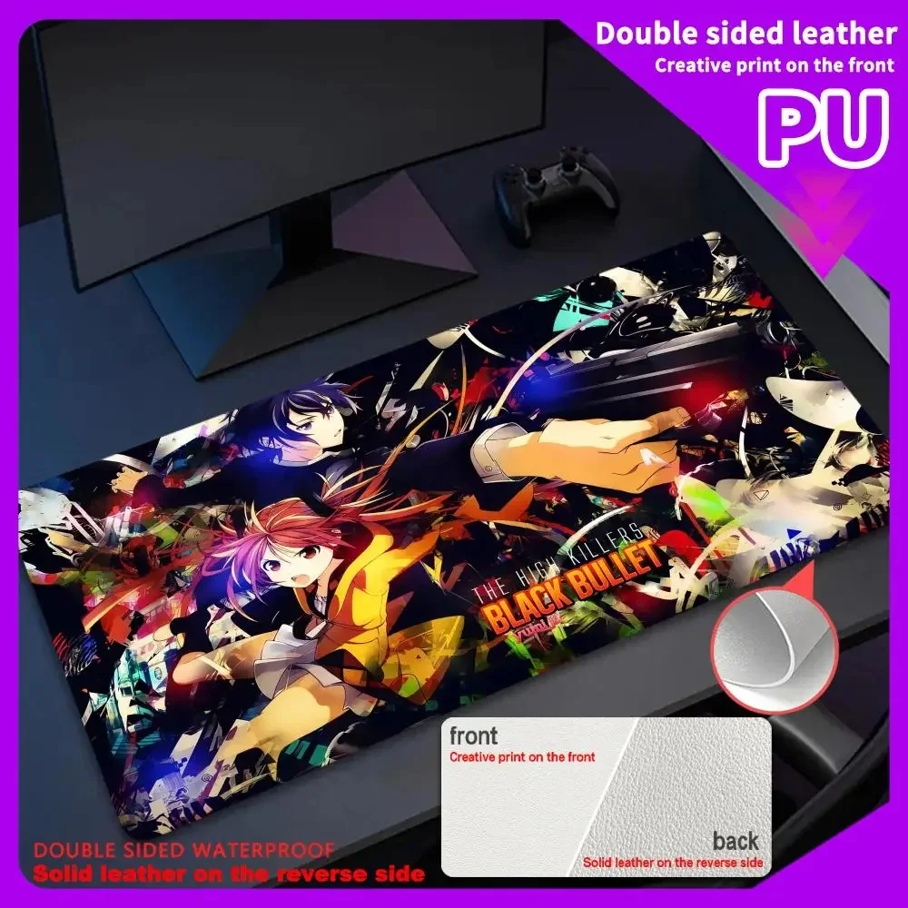 900x400mm New Custom Waterproof PU Mousepad Black Bullet Anime Leather Mouse Pad keyboard pad Non-slip Carpet Soft PC Table Mats
900x400mm New Custom Waterproof PU Mousepad Black Bullet Anime Leather Mouse Pad keyboard pad Non-slip Carpet Soft PC Table Mats
