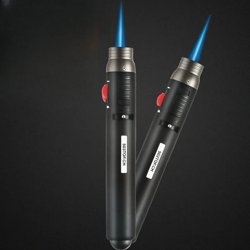 Windproof Direct Charge Blue Flame Big Fire Torch Turbine Gas Metal Lighter Kitchen Barbecue Camping Cigar Tool Men's Gifts
Windproof Direct Charge Blue Flame Big Fire Torch Turbine Gas Metal Lighter Kitchen Barbecue Camping Cigar Tool Men's Gifts