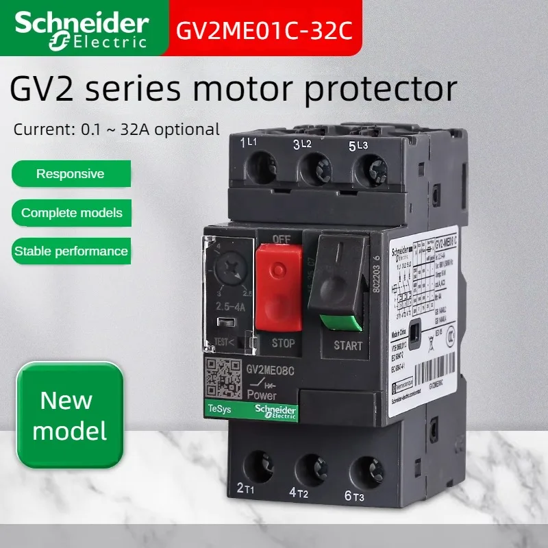 

Schneider Motor Circuit Breaker Schneider GV2ME08C 10C 22C 32C 0.1A-32A Motor Start Protection Switchjavascript: