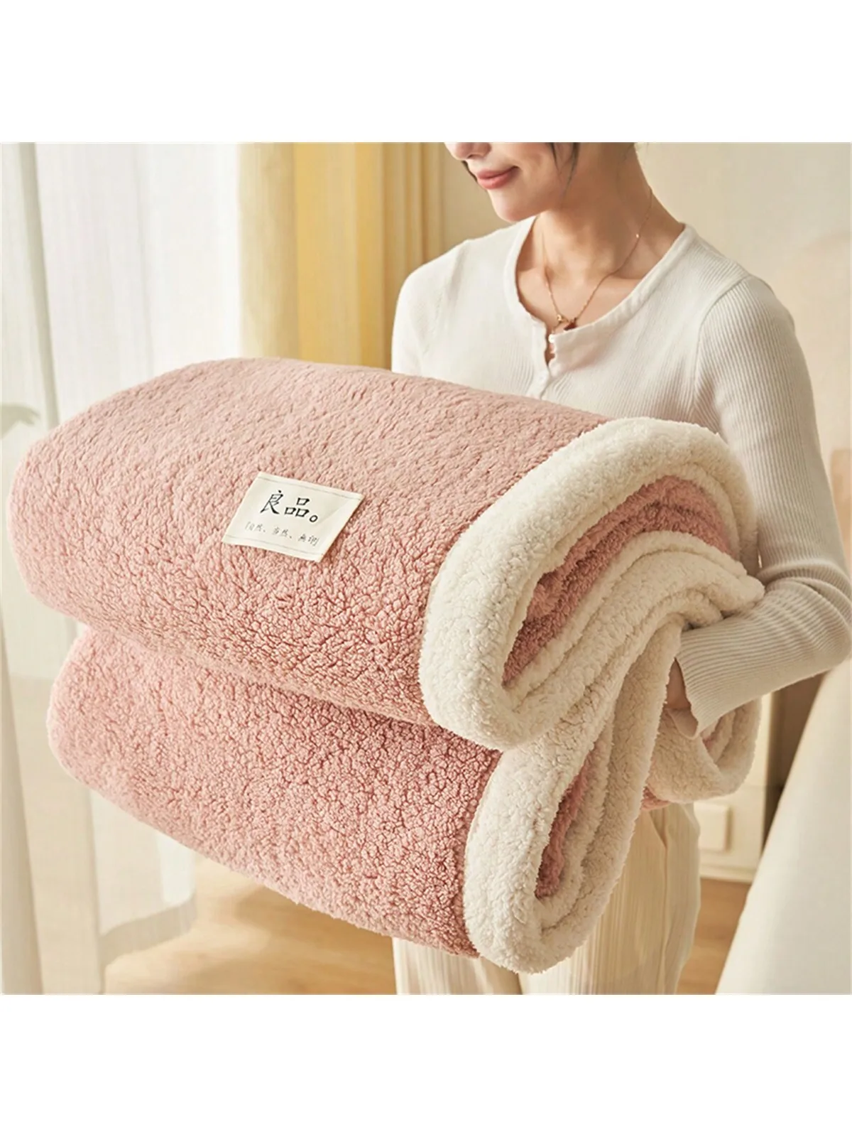 

Winter Sherpa Fleece Bed Blanket Queen Size Soft Plush Warm Cozy Fluffy Microfiber Couch Throw Velvet Double Reversible Blankets