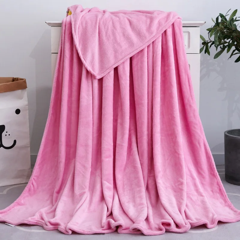 Pink Flannel Fleece Leisure Blankets for Office Car Coral Fleece Blanket Soft Warm Solid Camping Throw Blanket for Bed Decor
Pink Flannel Fleece Leisure Blankets for Office Car Coral Fleece Blanket Soft Warm Solid Camping Throw Blanket for Bed Decor