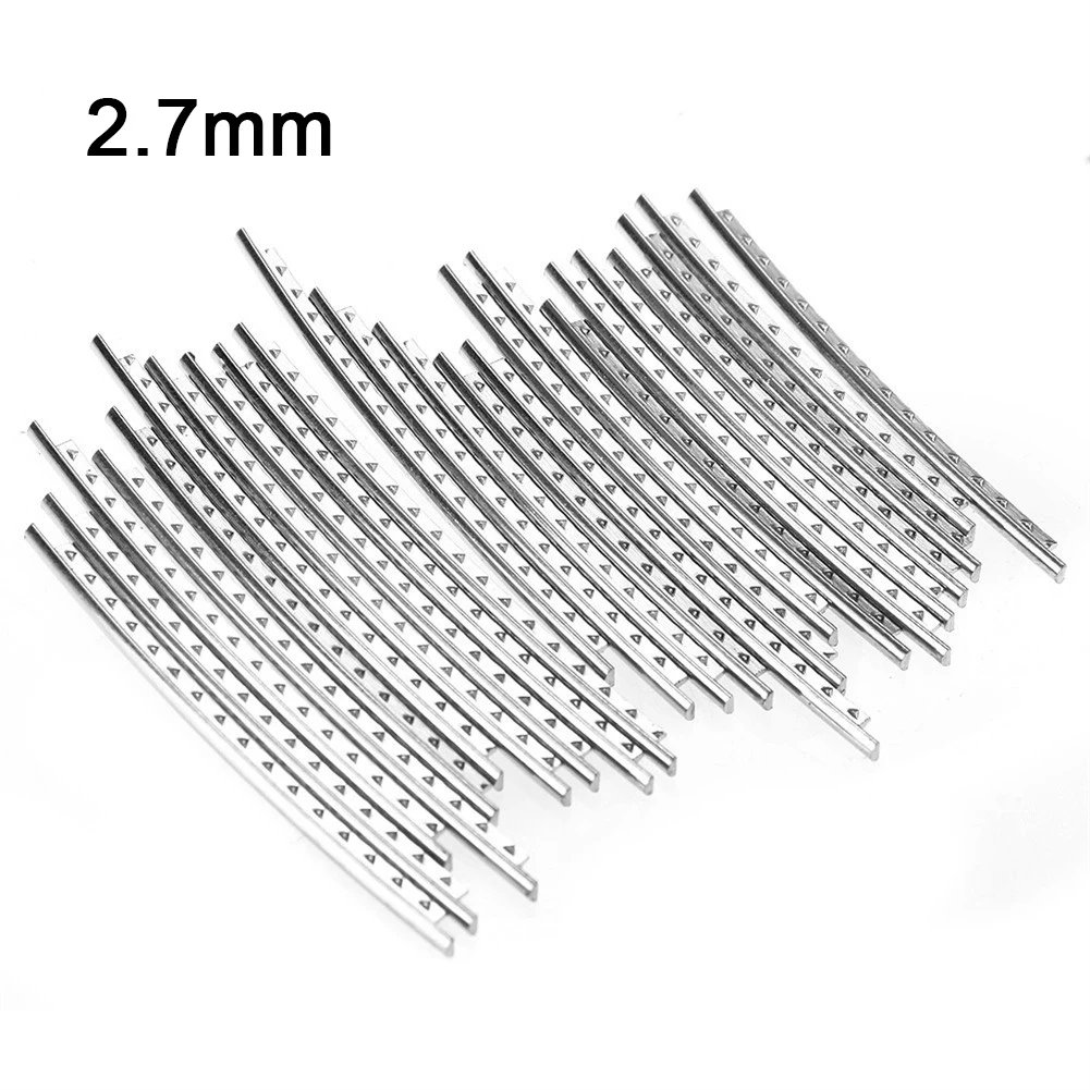 

24pcs Bass Frets Wire Fingerboard Nickel Silver 2.7MM 2.9MM Luthier Tool Copper-nickel Alloy Bass Guitar Fingerboard Fret Wire