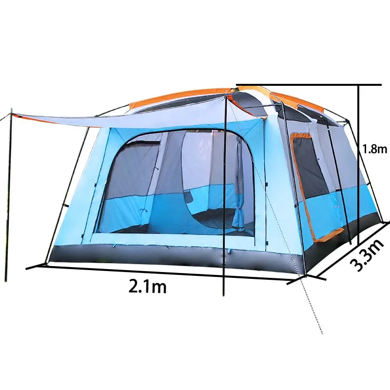 

Amazon hot selling tents for sale big tent 8 person outdoor clamping camping tent waterproof