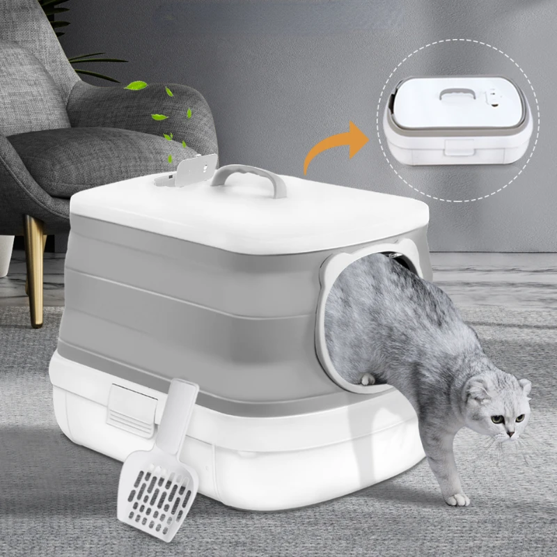 Folding Portable Cat Bedpans Deodorization Outdoor Enclosed Cat Bedpans Leak Proof Caixa De Areia Gato Pet Products YY50CB
Folding Portable Cat Bedpans Deodorization Outdoor Enclosed Cat Bedpans Leak Proof Caixa De Areia Gato Pet Products YY50CB