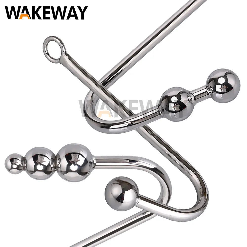WAKEWAY Anal Gancho Aço Inoxidável Brinquedos Sexuais para Homem Metal