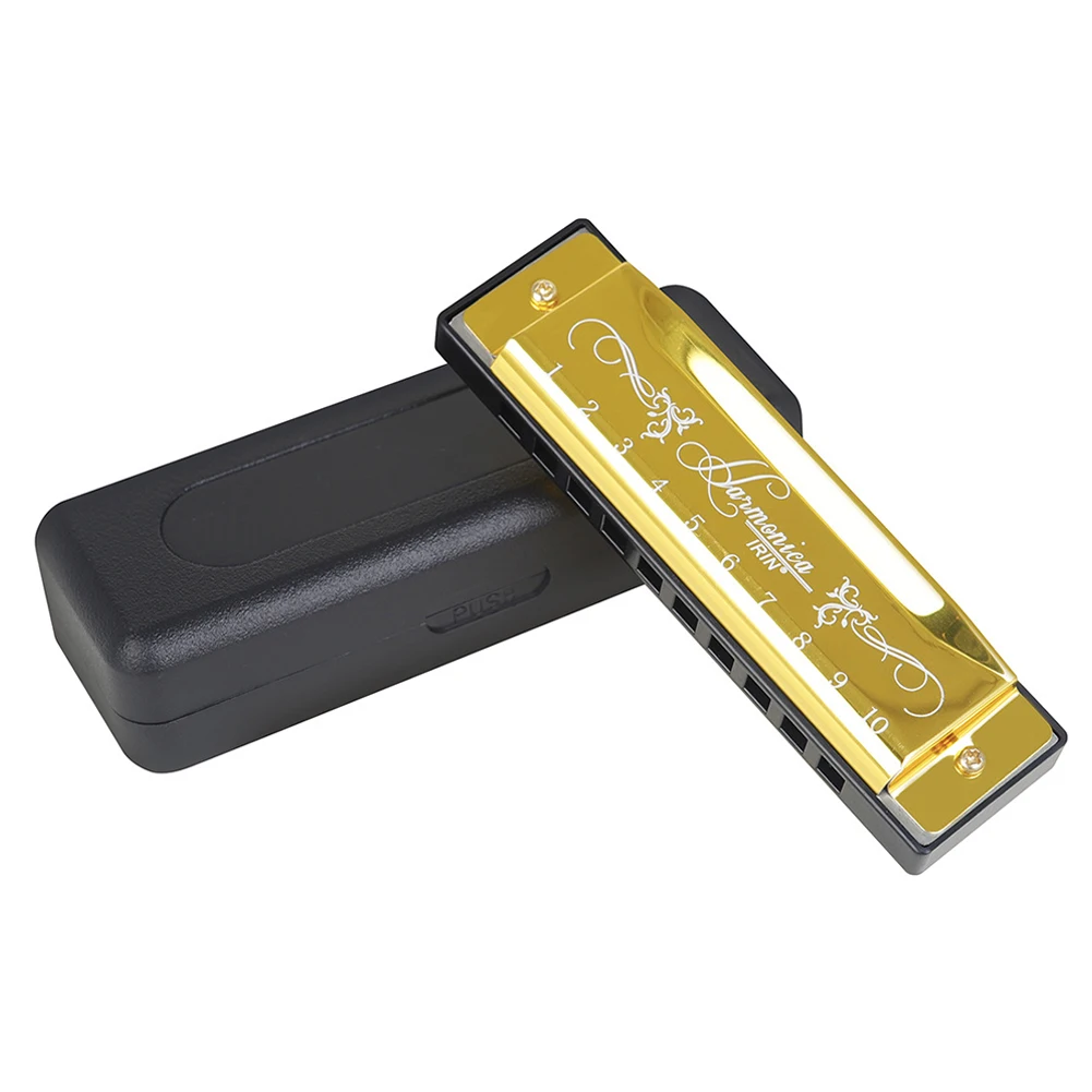 IRIN 10 Holes Key Of C Blues Harmonica Mouth Organ Beginners Harp Stainless Steel Cover Plates Early Education Baby Musical Gift
IRIN 10 Holes Key Of C Blues Harmonica Mouth Organ Beginners Harp Stainless Steel Cover Plates Early Education Baby Musical Gift