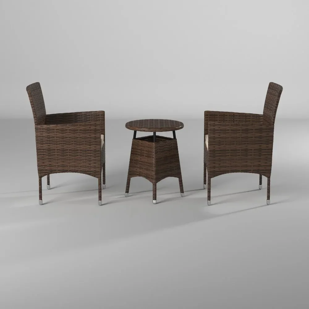 Outdoor Patio Furniture, 3 Piece Wicker Patio Set with Seat Cushion PE Rattan Bistro Patio Chairs, Garden Sets
Outdoor Patio Furniture, 3 Piece Wicker Patio Set with Seat Cushion PE Rattan Bistro Patio Chairs, Garden Sets