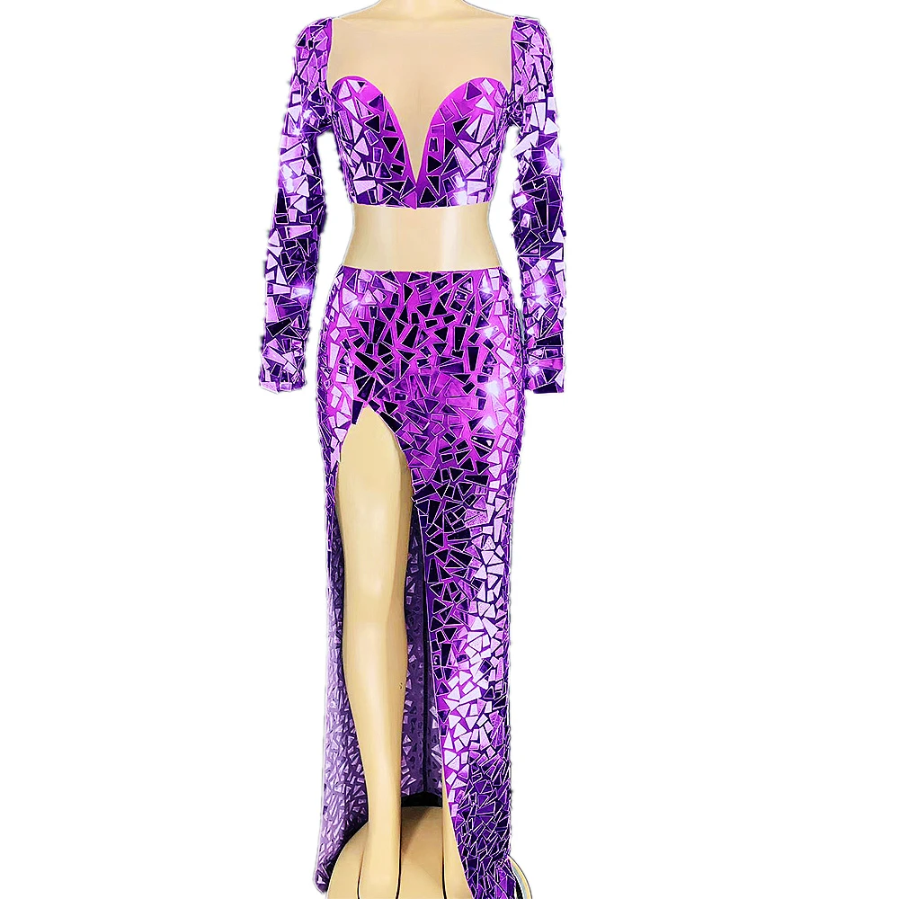 Women Sexy Top And Dress Colorful Asymmetrical Evening Birthday Party Club Bar Singer Dancer Clothing Performance Wear
Women Sexy Top And Dress Colorful Asymmetrical Evening Birthday Party Club Bar Singer Dancer Clothing Performance Wear