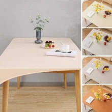 PU Leather Oilproof Tablecloth Waterproof Table Cover Solid Table Mat Coffee Dining Dustproof Table cloth Mantel De Mesa