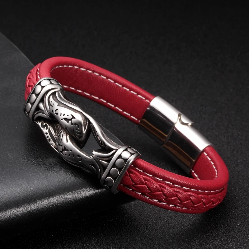Vintage Unique Handcuffs Magnet Chain Link Men Male Leather Bracelets Charm Sporty Bracelets Jewelry Gift Pulsera
Vintage Unique Handcuffs Magnet Chain Link Men Male Leather Bracelets Charm Sporty Bracelets Jewelry Gift Pulsera