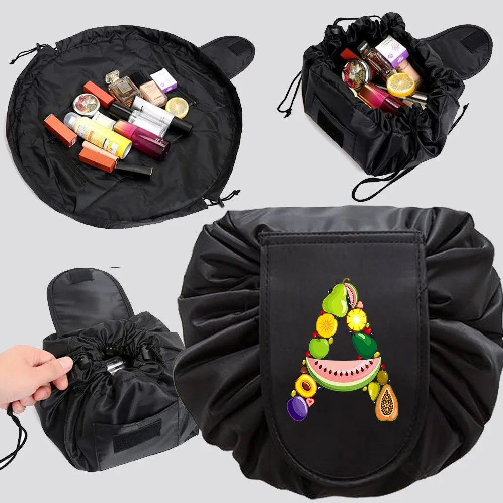 Portable Women Drawstring Makeup Bag Travel Cosmetic Bag Toiletries Organizer Waterproof Beauty Wash Pouch Fruit Lettern Pattern
Portable Women Drawstring Makeup Bag Travel Cosmetic Bag Toiletries Organizer Waterproof Beauty Wash Pouch Fruit Lettern Pattern