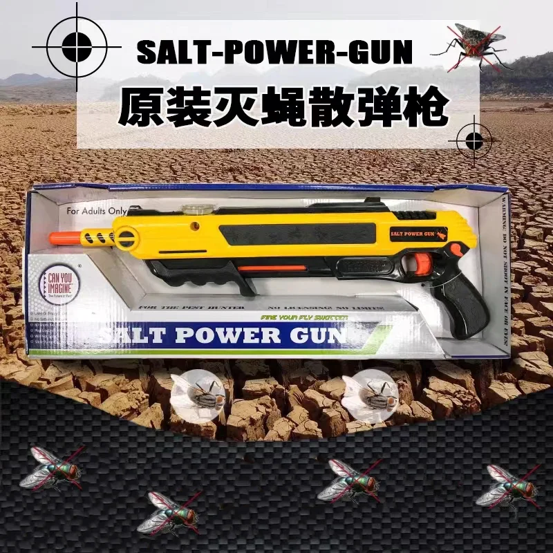 

2024 New 4.0 Upgraded Laser Aiming Salt Gun Fly and Mosquito Killer Adult Simulation Toy Fly Killer