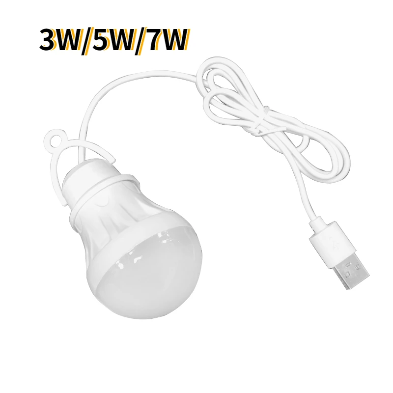 3/5/7W USB Lamp Bulb 5V Portable Camping Lantern Lamp LED USB Power Reading Book Light For Outdoor Camping Tent Lighting
3/5/7W USB Lamp Bulb 5V Portable Camping Lantern Lamp LED USB Power Reading Book Light For Outdoor Camping Tent Lighting