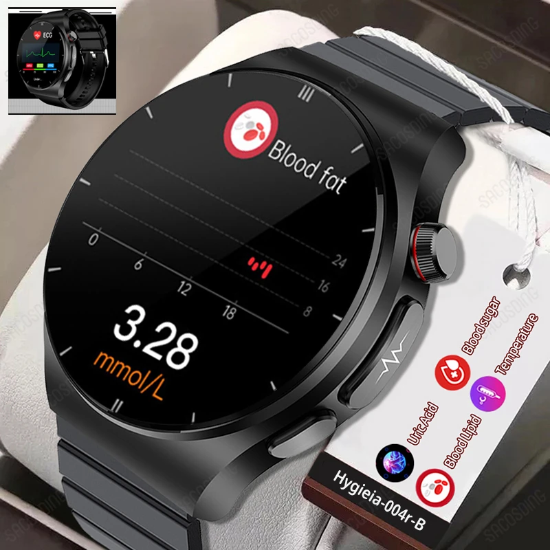 Smart Watch Health Thermometer Blood Sugar Blood Lipid Uric Acid HRV Monitor ECG+PPG Smartwatch 360*360 Bluetooth Call SOS Watch
Smart Watch Health Thermometer Blood Sugar Blood Lipid Uric Acid HRV Monitor ECG+PPG Smartwatch 360*360 Bluetooth Call SOS Watch