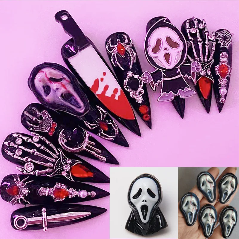 10pcs/Bag 3D Halloween shriek Spooky Ghost Nail Charms Art Design For Manicure Decor DIY Accessorie
10pcs/Bag 3D Halloween shriek Spooky Ghost Nail Charms Art Design For Manicure Decor DIY Accessorie