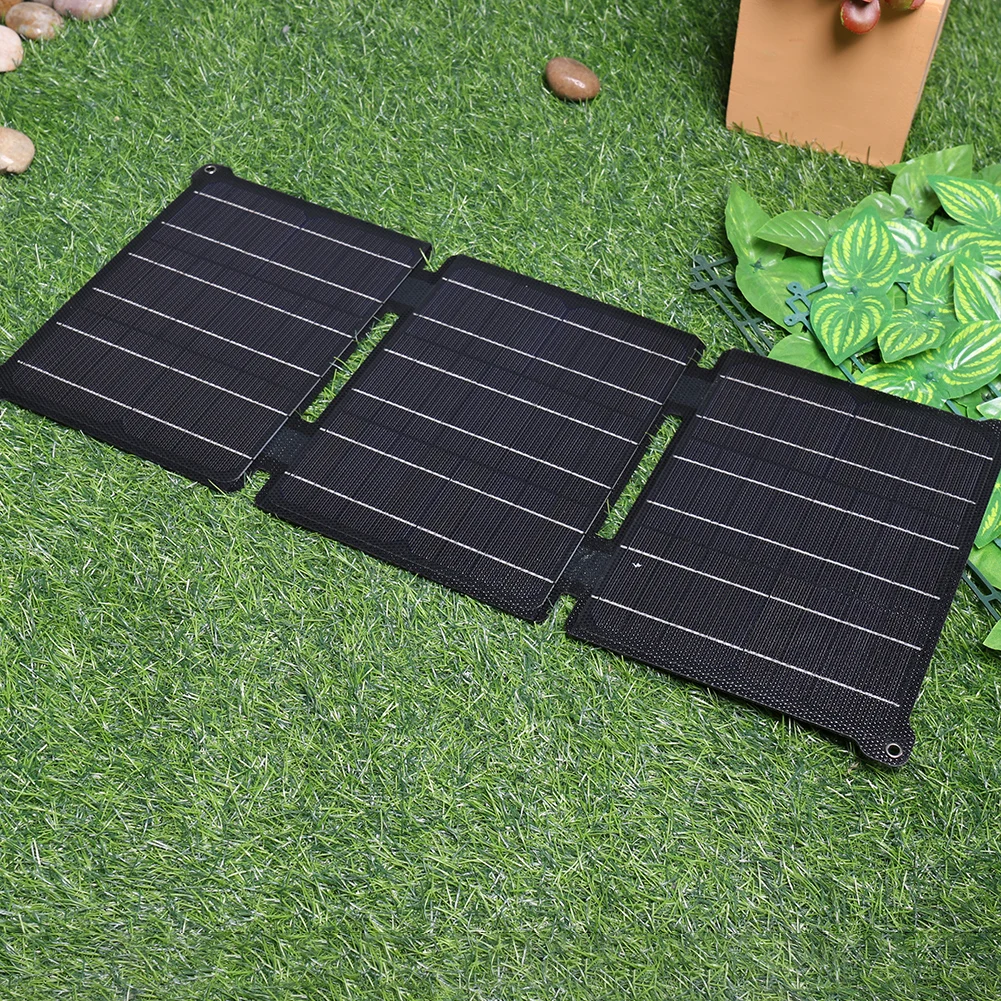 5V/12V Solar Panel Charger with Carabiner Waterproof 30W Mobile Phone Power Bank Dual USB DC Ports ETFE Scratchproof for Camping 5V/12V Solar Panel Charger with Carabiner Waterproof 30W Mobile Phone Power Bank Dual USB DC Ports ETFE Scratchproof for Camping
