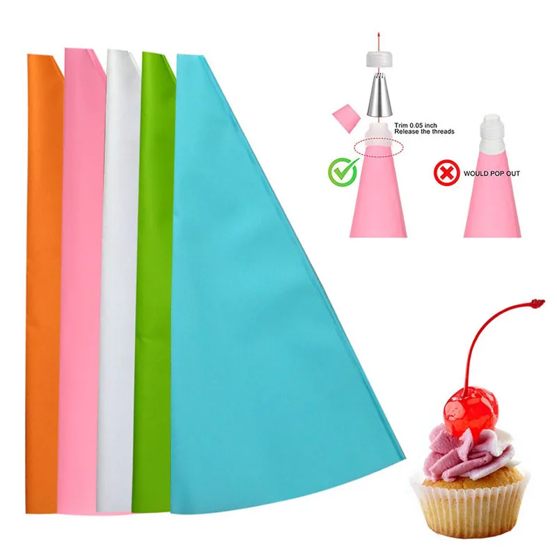 1-10pc DIY Reusable Silicone Piping Bag Pastry Bags Cream Cupcake Decorating Baking Tools Kitchen Accessories Fondant Sugarcraft
1-10pc DIY Reusable Silicone Piping Bag Pastry Bags Cream Cupcake Decorating Baking Tools Kitchen Accessories Fondant Sugarcraft
