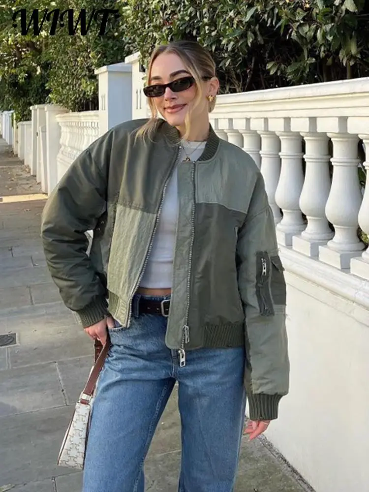 Patchwork Bomber Jacket Pants Women 2 Piece Set 2024 Winter Cotton-padded Casual Zip Coat Female Suit Pocket Baggy Pant Outfit
Patchwork Bomber Jacket Pants Women 2 Piece Set 2024 Winter Cotton-padded Casual Zip Coat Female Suit Pocket Baggy Pant Outfit
