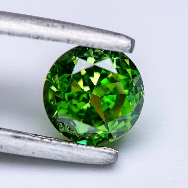 Cubic Zirconia Round Shape Light Green Color 5A 4k Crushed Ice Cut Lab Synthetic Cz Gemstone for DIY Charms Women Jewelry Making
Cubic Zirconia Round Shape Light Green Color 5A 4k Crushed Ice Cut Lab Synthetic Cz Gemstone for DIY Charms Women Jewelry Making