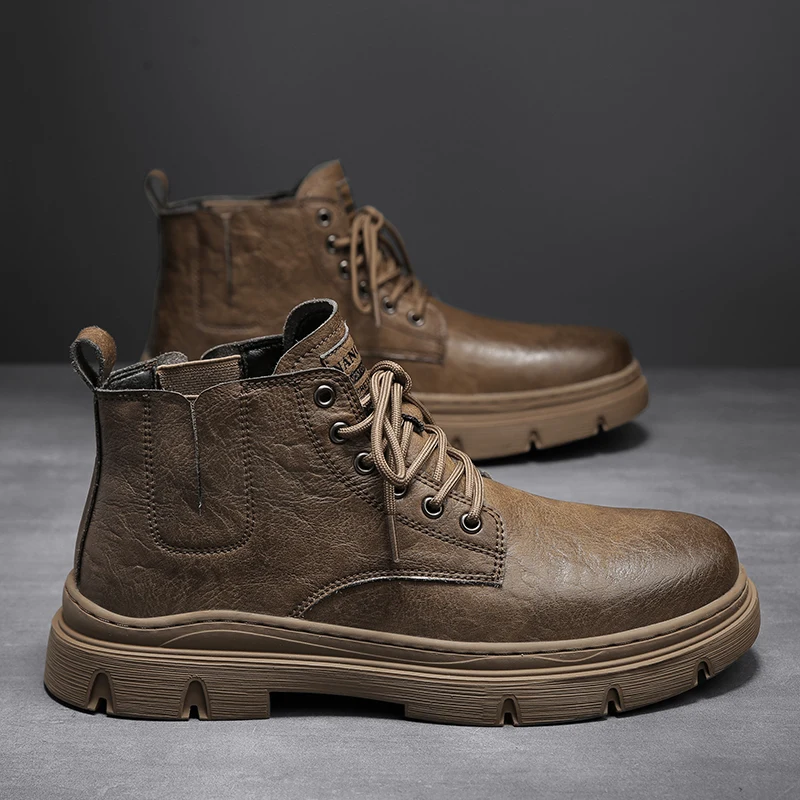 Men's Leather Waterproof Lace Up Chukka Ankle Boots Oxford Dress Boots Casual Business Work Daily Shoes for Men
Men's Leather Waterproof Lace Up Chukka Ankle Boots Oxford Dress Boots Casual Business Work Daily Shoes for Men