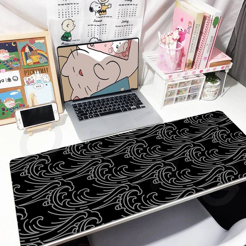 Large Gaming Mousepads Wave Design Mouse Pad Computer Mousepad Mouse Mat 90x40cm Desk Pads For PC Keyboard Mats Table Rug
Large Gaming Mousepads Wave Design Mouse Pad Computer Mousepad Mouse Mat 90x40cm Desk Pads For PC Keyboard Mats Table Rug