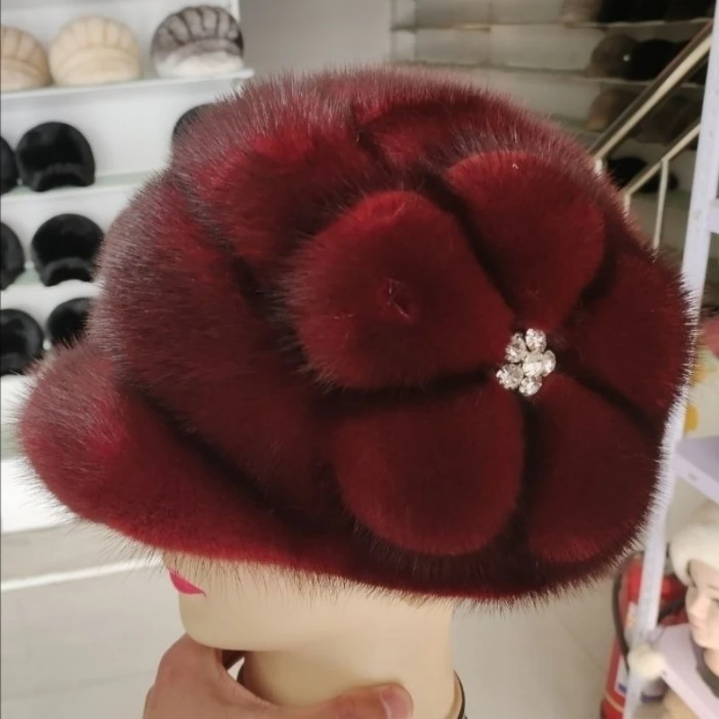 2023 Women's Fashion Beret Winter Thickened Mink Fur Thermal Hat Outdoor Ear Protection Casual Ear Protection Hat New
2023 Women's Fashion Beret Winter Thickened Mink Fur Thermal Hat Outdoor Ear Protection Casual Ear Protection Hat New