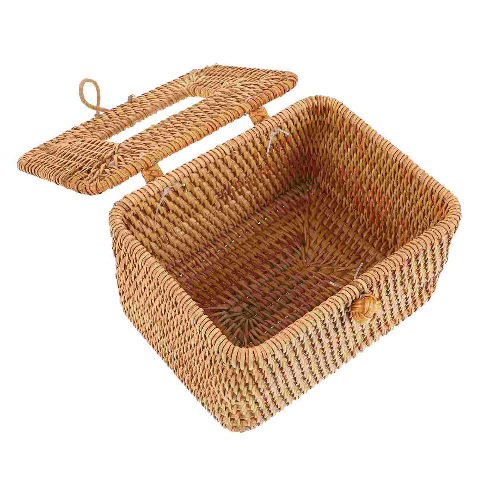 

Woven Rattan Tissue Box Holder Decorative Round Wicker Seagrass Tissue Dispenser Napkin Organizers Storage Container for Home