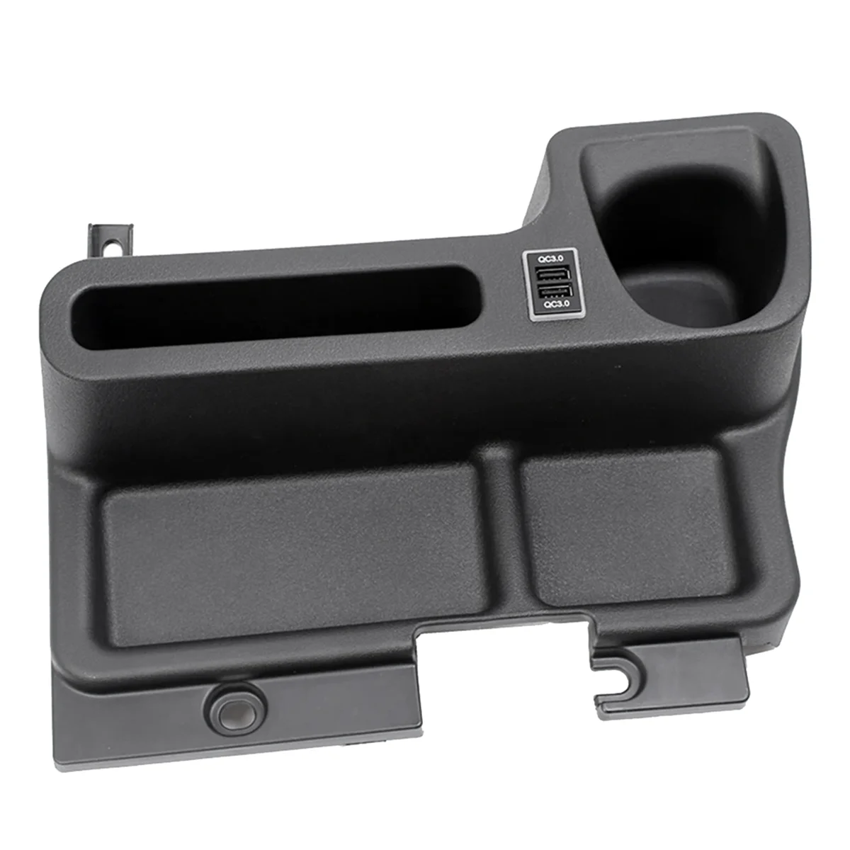 

Car Insert Center Console Storage Box Tray Cup Holder with USB Port for Toyota Land Cruiser LC70 LC71 LC76 LC77