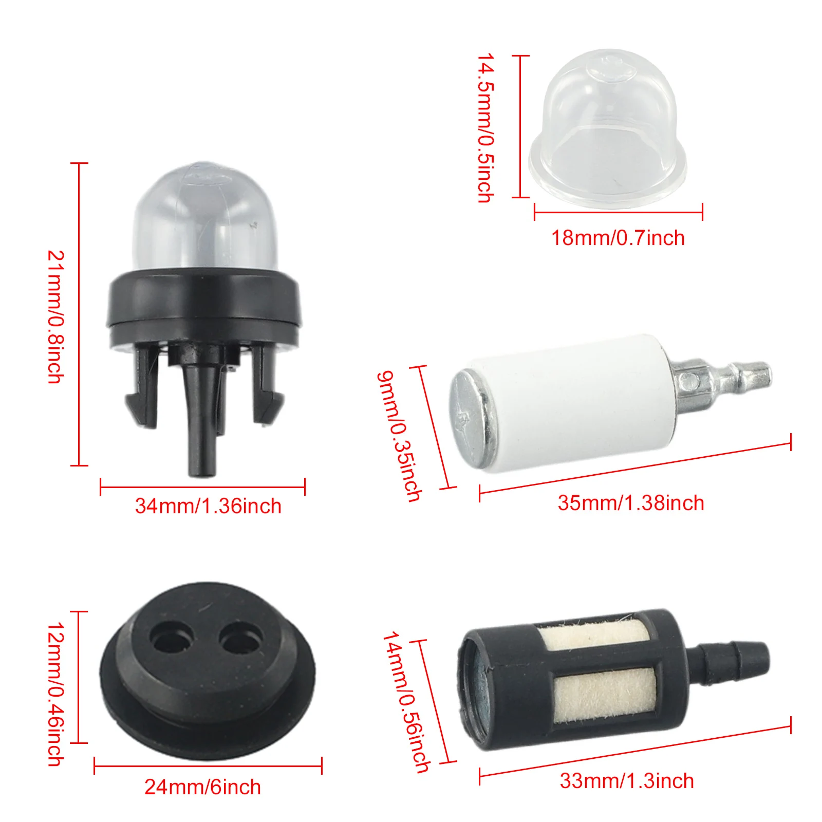 Universal Fuel Line Hose Tube Fuel Primer Bulb Accessories For Mower Strimmer For Chainsaw Accessories Parts
Universal Fuel Line Hose Tube Fuel Primer Bulb Accessories For Mower Strimmer For Chainsaw Accessories Parts