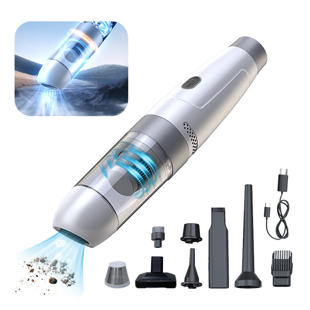 Cordless Car Vacuum 12000PA High Power Handheld Vacuum Pump Rechargeable 4-in-1 Portable Vacuum with Filter for Car Home Office
Cordless Car Vacuum 12000PA High Power Handheld Vacuum Pump Rechargeable 4-in-1 Portable Vacuum with Filter for Car Home Office